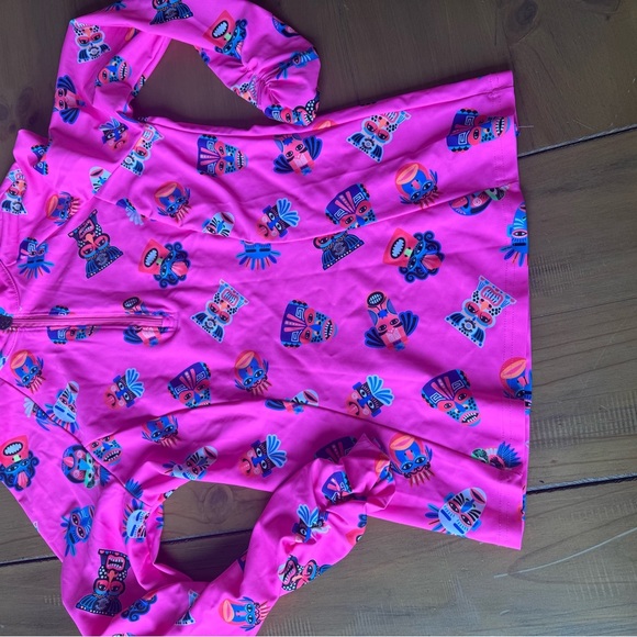 Tzu Tzu Womens Half Zip Pullover Pink Medium - Picture 3 of 5